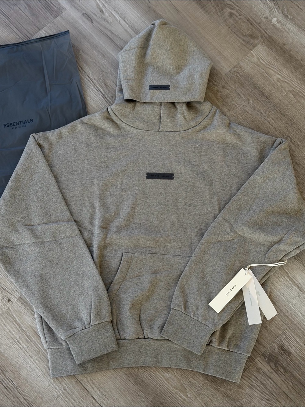 Fear of God Essentials Heather Gray Hoodie